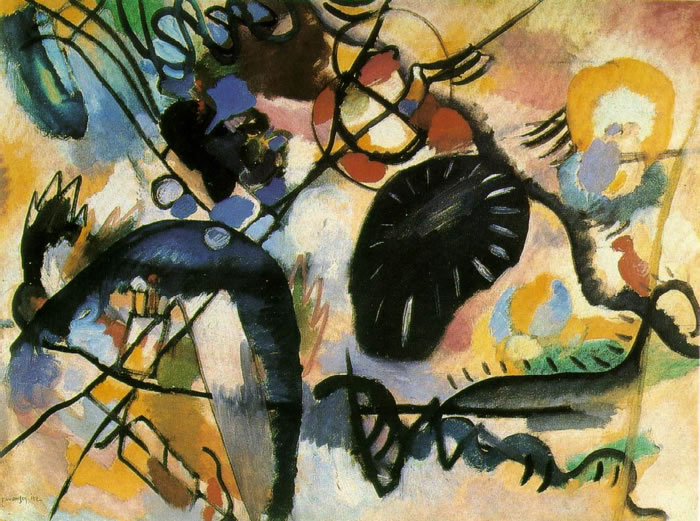 Estilo abstracto inádito por Kandinsky.