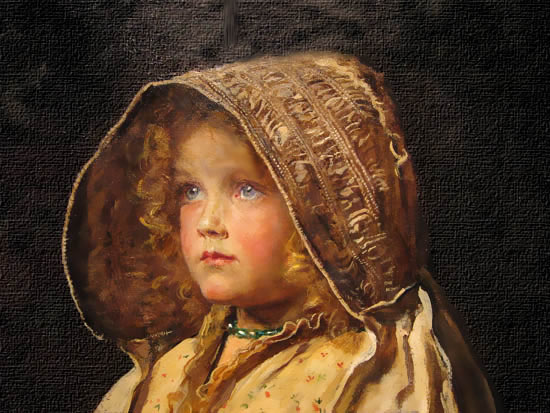 Retrato infantil por Millais.